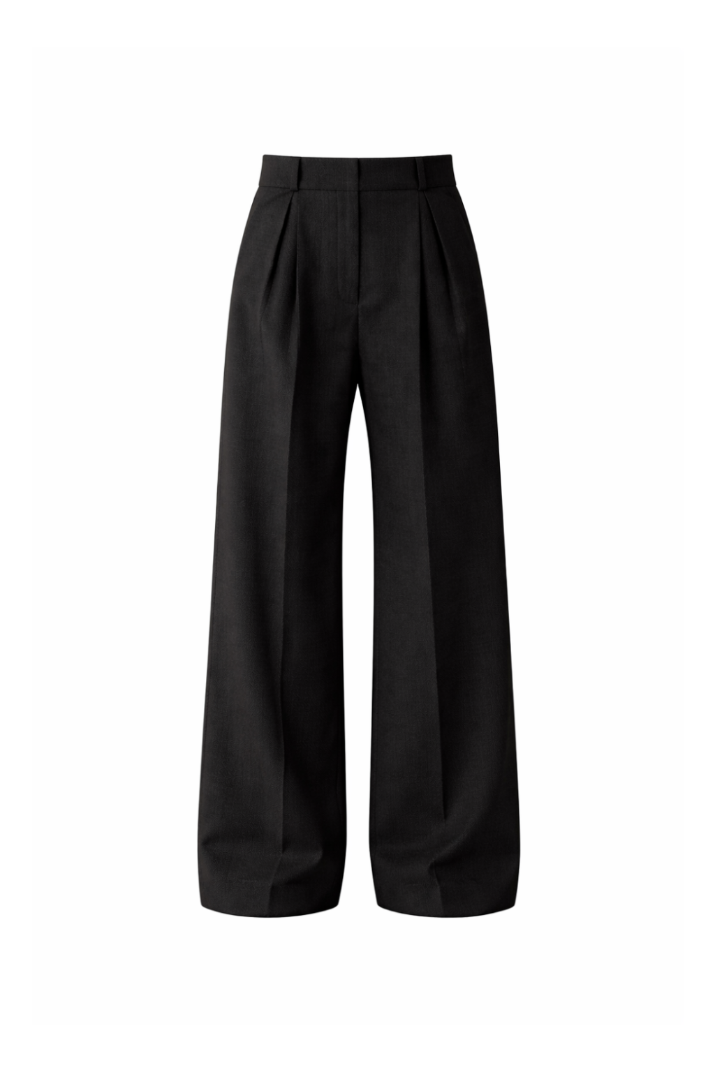 AURORA DÙ VILLE wide-leg wool trousers in black