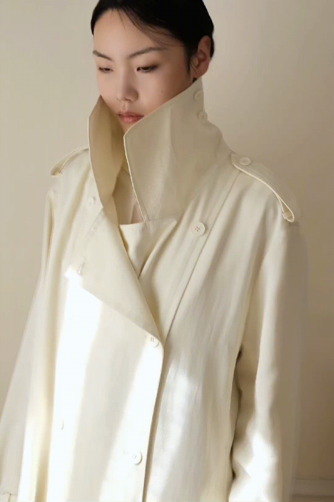 Manteau en mélange de lin Pernelle