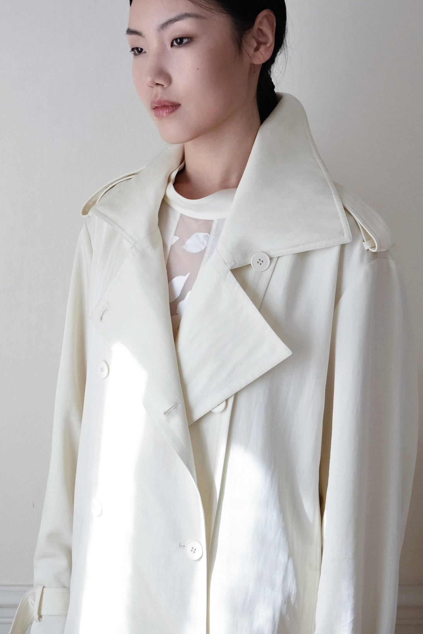 Manteau en mélange de lin Pernelle