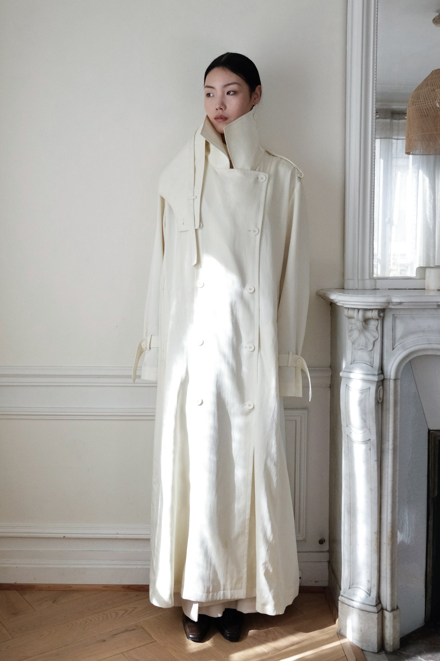 Manteau en mélange de lin Pernelle