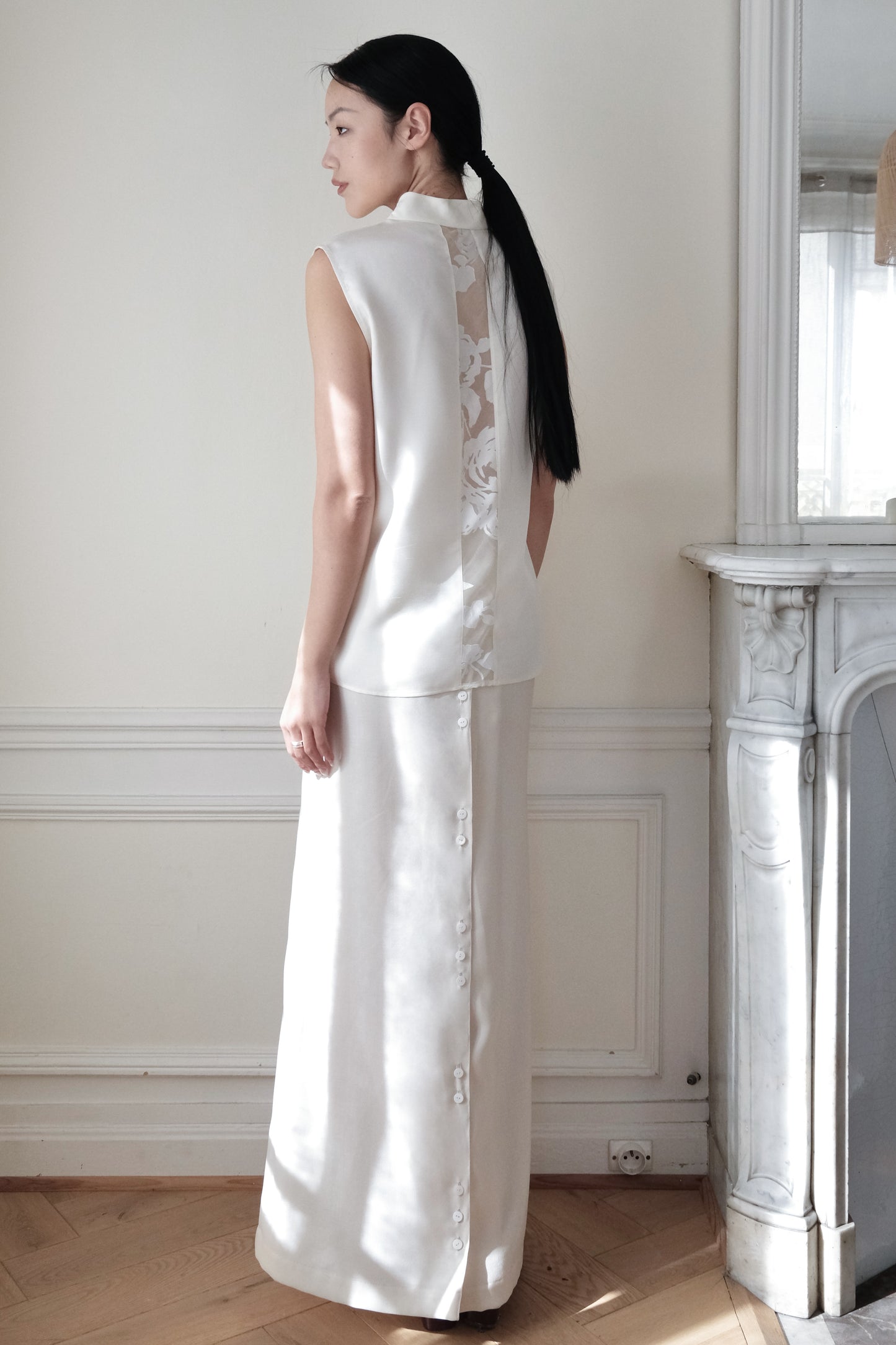 Dix Neuf Wool Skirt en Laine