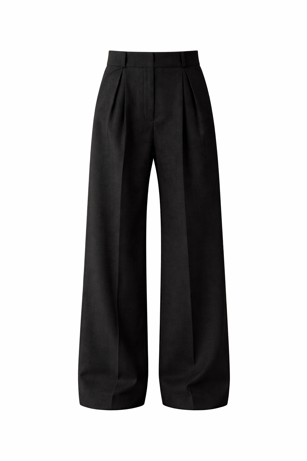 AURORA DÙ VILLE wide-leg wool trousers in black