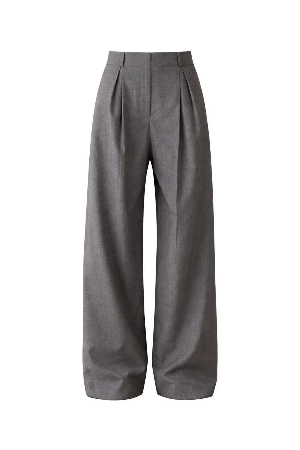 AURORA DÙ VILLE wide-leg wool trousers in grey
