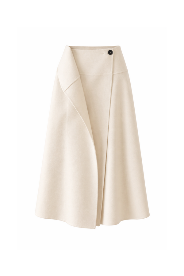 LUNDI Wrap Wool Cashmere Skirt