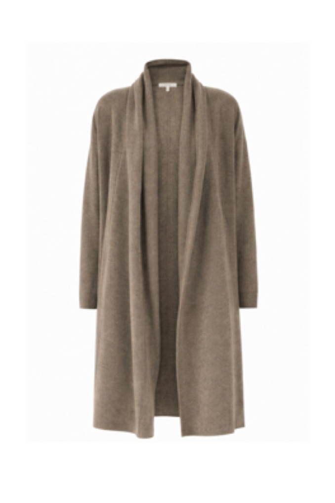AURORA DÙ LUTETIA cashmere cardigan in tea