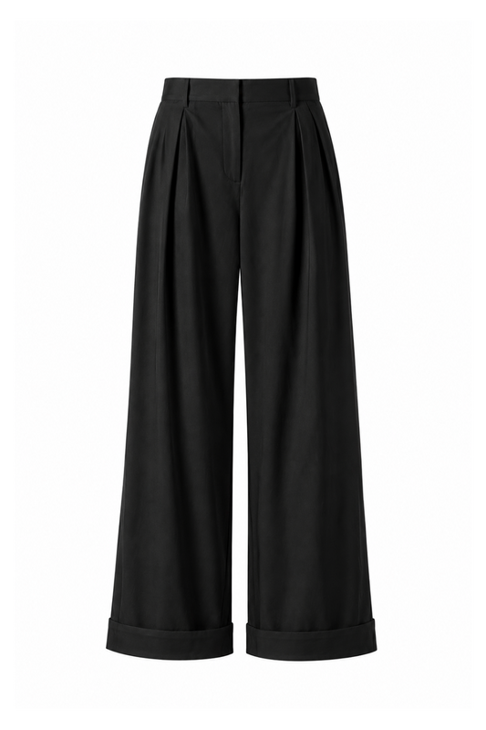 URBAN Wide-Leg Wool Pants