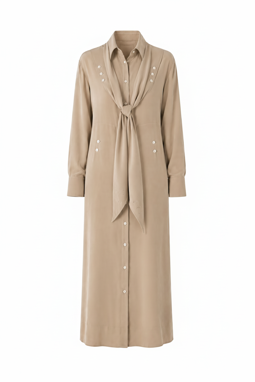 DOUBLE Shirt Silk Dress