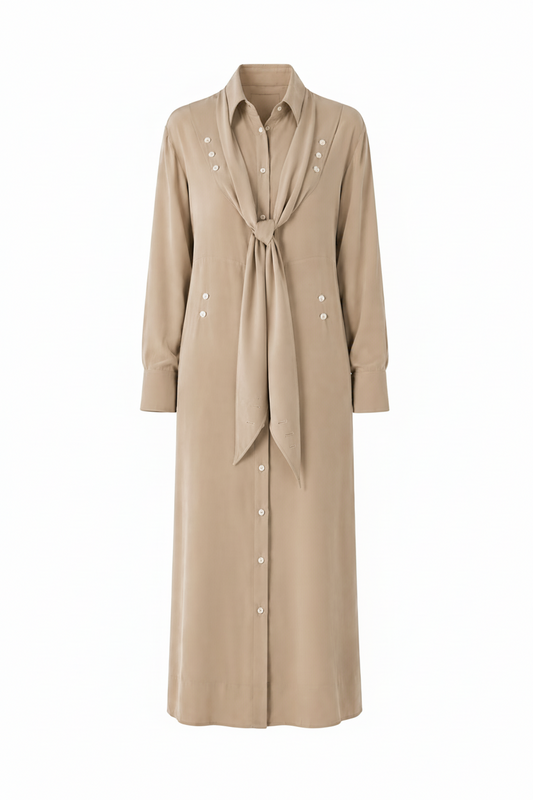 DOUBLE Shirt Silk Dress