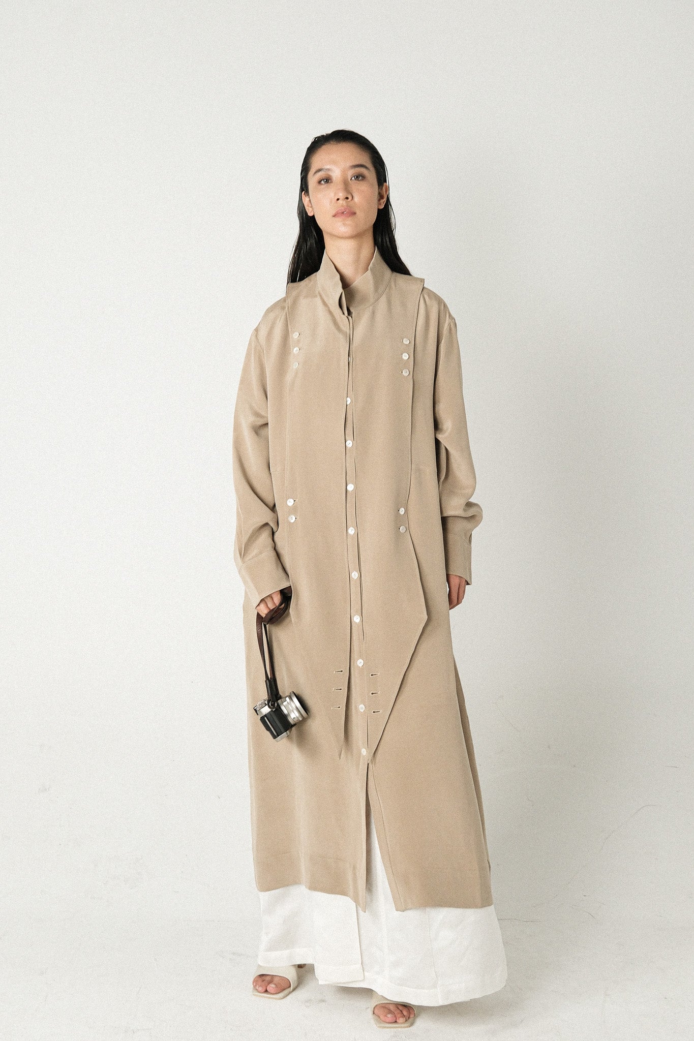 DOUBLE Shirt Silk Dress