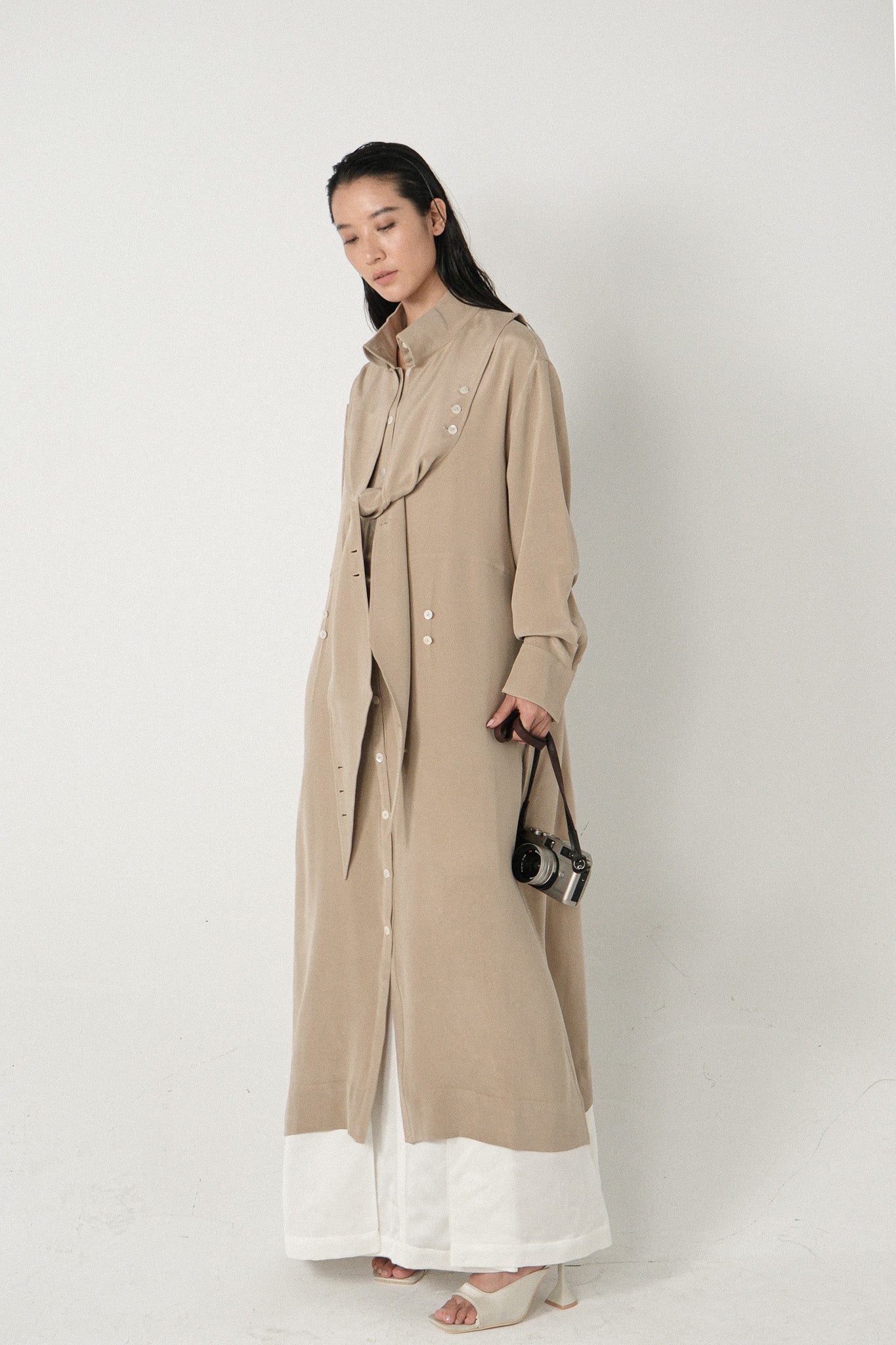 DOUBLE Shirt Silk Dress
