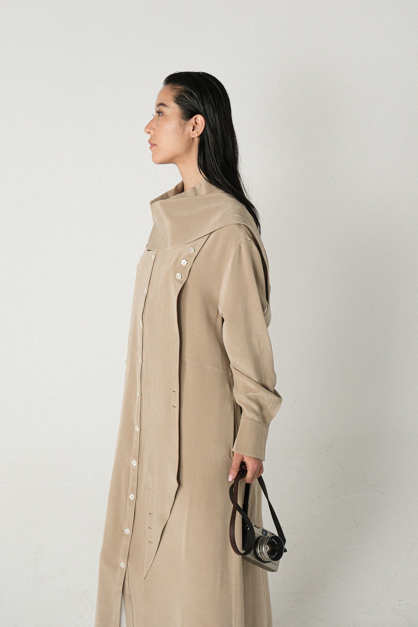 DOUBLE Shirt Silk Dress