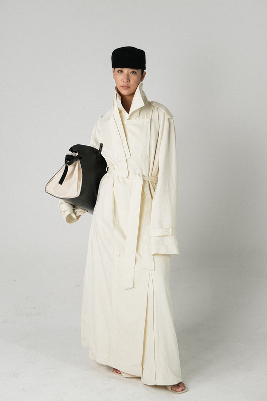 PERNELLE Linen Mix Coat