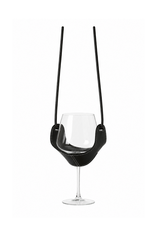WINE Glass Leather Carrier